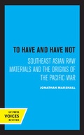 Cover: To Have and Have Not - University of California Press