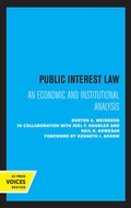 Cover: Public Interest Law - University of California Press