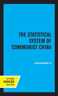 Enlarge image Cover: The Statistical System of Communist China - University of California Press
