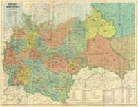 Abbildung von: Großdeutsches Reich - Postleit-Gebietskarte, März 1944 - Verlag Rockstuhl