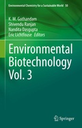 Cover: Environmental Biotechnology Vol. 3 - Springer