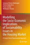 Cover: Modelling the Socio-Economic Implications of Sustainability Issues in the Housing Market - Springer
