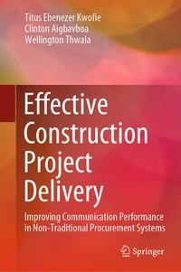 Abbildung von: Effective Construction Project Delivery - Springer