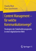 Cover: Content Management - f&uuml;r welche Kommunikationswege? - Springer VS