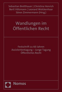 Abbildung von: Wandlungen im Öffentlichen Recht - Nomos