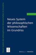 Cover: Neues System der philosophischen Wissenschaften im Grundriss - Brill Deutschland