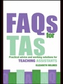 Cover: FAQs for TAs - Routledge