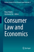 Cover: Consumer Law and Economics - Springer