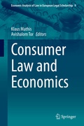 Cover: Consumer Law and Economics - Springer