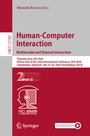 Cover: Human-Computer Interaction. Multimodal and Natural Interaction - Springer