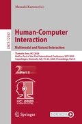 Cover: Human-Computer Interaction. Multimodal and Natural Interaction - Springer
