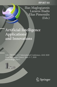 Enlarge image Cover: Artificial Intelligence Applications and Innovations - Springer
