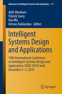 Enlarge image Cover: Intelligent Systems Design and Applications - Springer