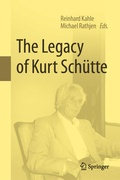 Cover: The Legacy of Kurt Sch&uuml;tte - Springer