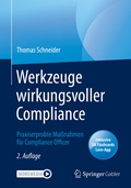 Cover: Werkzeuge wirkungsvoller Compliance - Springer Gabler