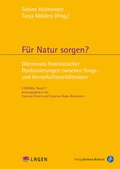 Cover: F&uuml;r Natur sorgen? - Verlag Barbara Budrich