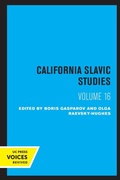 Cover: California Slavic Studies, Volume XVI - University of California Press