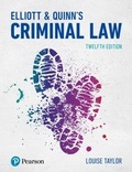 Cover: Elliott & Quinn's Criminal Law - Pearson Education Limited
