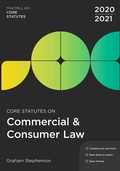 Cover: Core Statutes on Commercial & Consumer Law 2020-21 - Red Globe Press