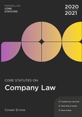 Cover: Core Statutes on Company Law 2020-21 - Red Globe Press