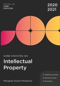 Cover: Core Statutes on Intellectual Property 2020-21 - Red Globe Press