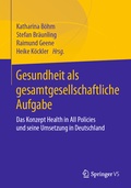 Cover: Gesundheit als gesamtgesellschaftliche Aufgabe - Springer VS