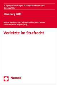 Abbildung von: Verletzte im Strafrecht - Nomos