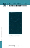 Cover: Zeitschrift f&uuml;r interkulturelle Germanistik - transcript