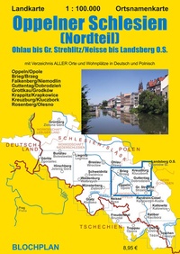 Bild vergrößern Bild: Landkarte Oppelner Schlesien (Nordteil) - BLOCHPLAN
