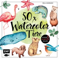 Abbildung von: 50 x Watercolor Tiere - Edition Michael Fischer / EMF Verlag