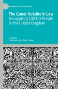 Cover: The Queer Outside in Law - Palgrave Macmillan