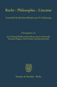 Abbildung von: Recht - Philosophie - Literatur. - Duncker & Humblot