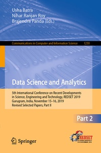Enlarge image Cover: Data Science and Analytics - Springer