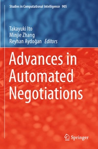 Enlarge image Cover: Advances in Automated Negotiations - Springer