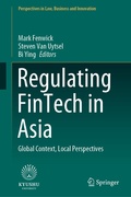 Cover: Regulating FinTech in Asia - Springer
