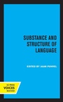 Cover: Substance and Structure of Language - University of California Press
