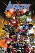Cover: Avengers Neustart Paperback, Band 1 - Galaktische G&ouml;tter - Marvel bei Panini Comics