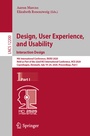 Cover: Design, User Experience, and Usability. Interaction Design - Springer