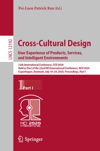Abbildung von: Cross-Cultural Design. User Experience of Products, Services, and Intelligent Environments - Springer