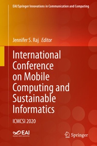Enlarge image Cover: International Conference on Mobile Computing and Sustainable Informatics - Springer