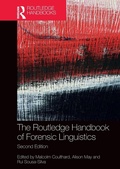Cover: The Routledge Handbook of Forensic Linguistics - Routledge
