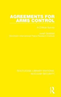 Enlarge image Cover: Agreements for Arms Control - Routledge