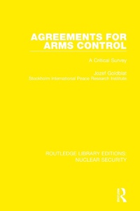 Enlarge image Cover: Agreements for Arms Control - Routledge