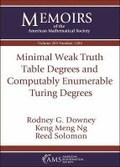 Cover: Minimal Weak Truth Table Degrees and Computably Enumerable Turing Degrees - American Mathematical Society