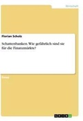 Cover: Schattenbanken. Wie gefaehrlich sind sie fuer die Finanzmaerkte? - GRIN Verlag