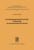 Bild: Der Haftungsdurchgriff und seine Umkehrung im internationalen Privatrecht - Mohr Siebeck