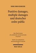 Bild: Punitive damages, multiple damages und deutscher ordre public - Mohr Siebeck