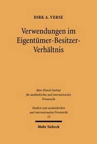 Bild: Verwendungen im Eigentuemer-Besitzer-Verhaeltnis - Mohr Siebeck