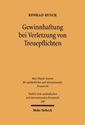 Bild: Gewinnhaftung bei Verletzung von Treuepflichten - Mohr Siebeck