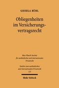 Bild: Obliegenheiten im Versicherungsvertragsrecht - Mohr Siebeck